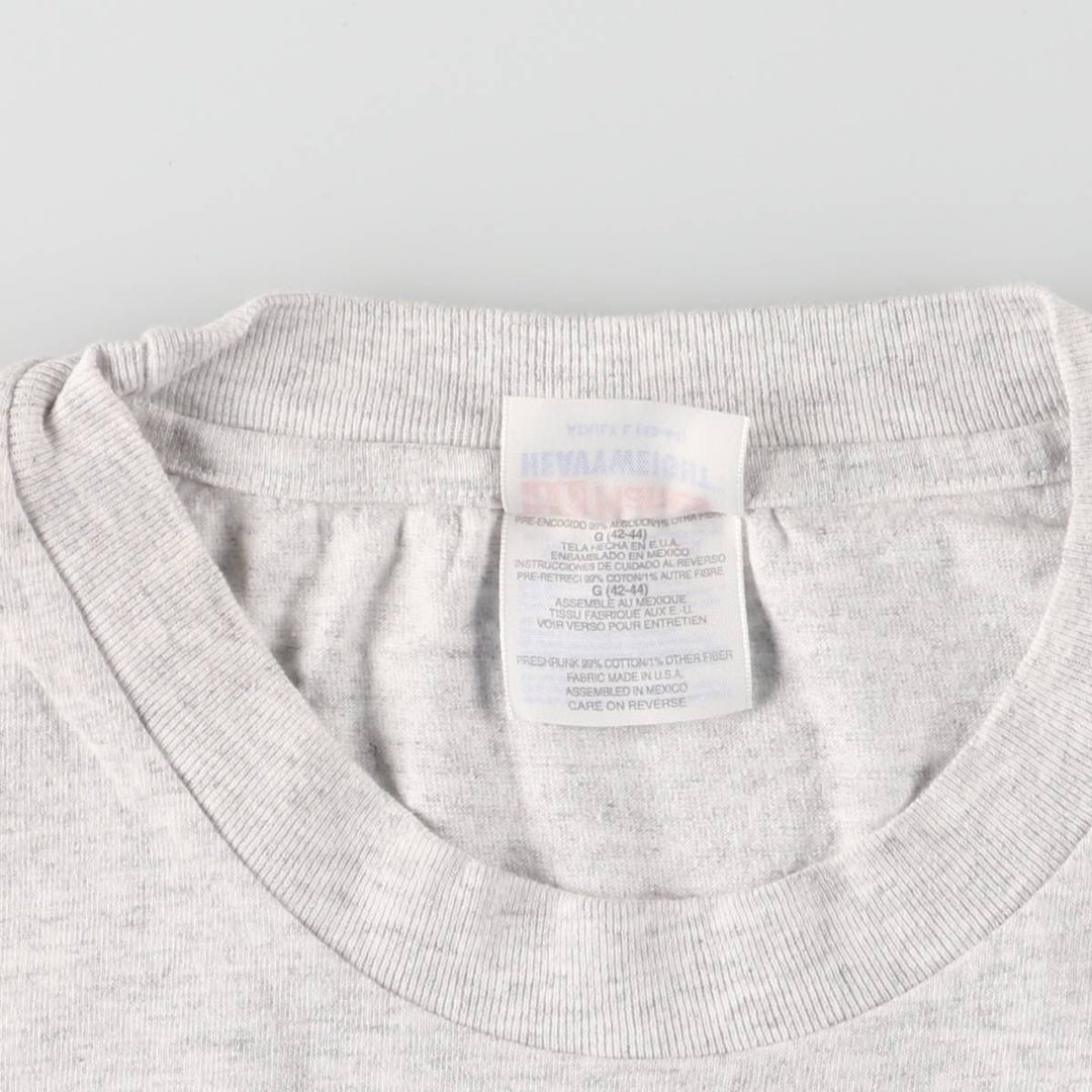 90s-00'S Hanes AEP American Electric Power Advertising T-shirt Men's L size cotton gray type Vintage Second Hand