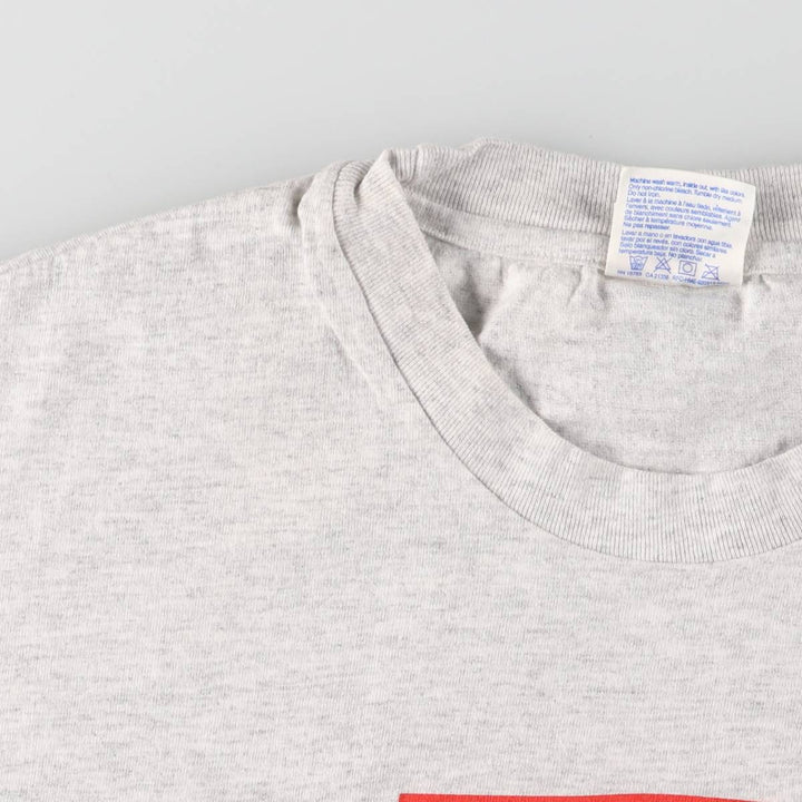 90s-00'S Hanes AEP American Electric Power Advertising T-shirt Men's L size cotton gray type Vintage Second Hand