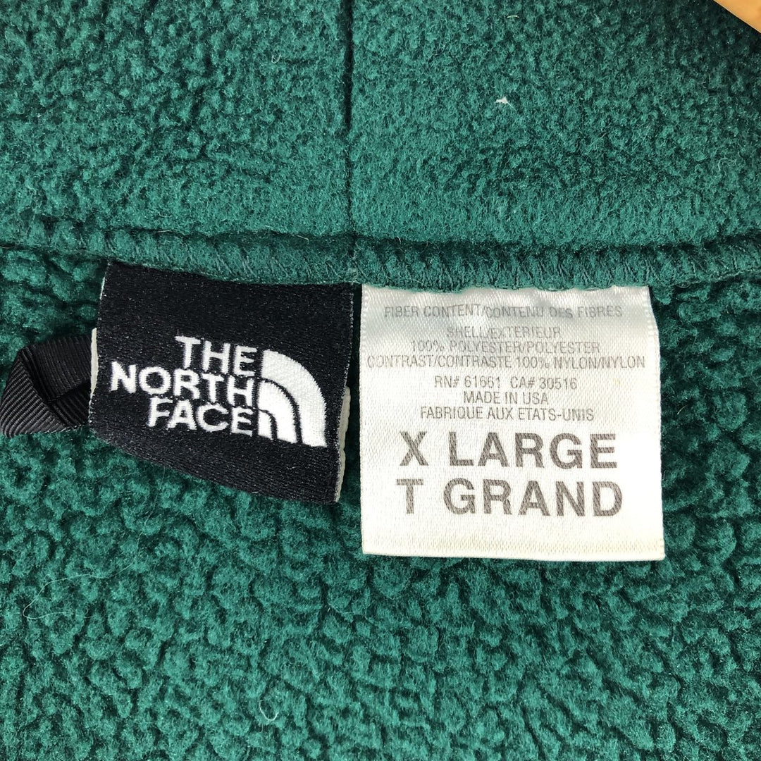 Vintage 90'S The North Face Extreme Gear Ripstop Nylon and Fleece Jacket, Made in USA, Men's XL polyester green type Vintage Second Hand