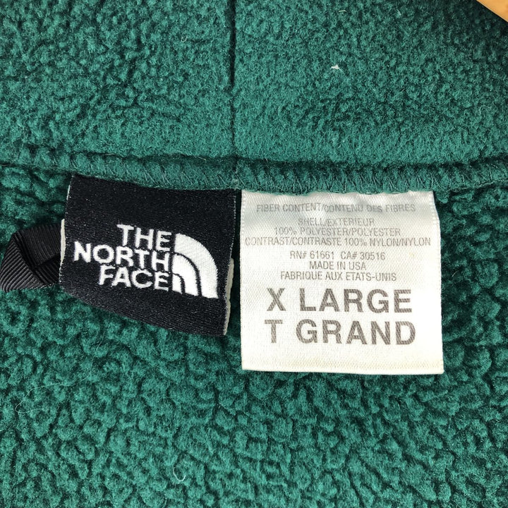 Vintage 90'S The North Face Extreme Gear Ripstop Nylon and Fleece Jacket, Made in USA, Men's XL polyester green type Vintage Second Hand