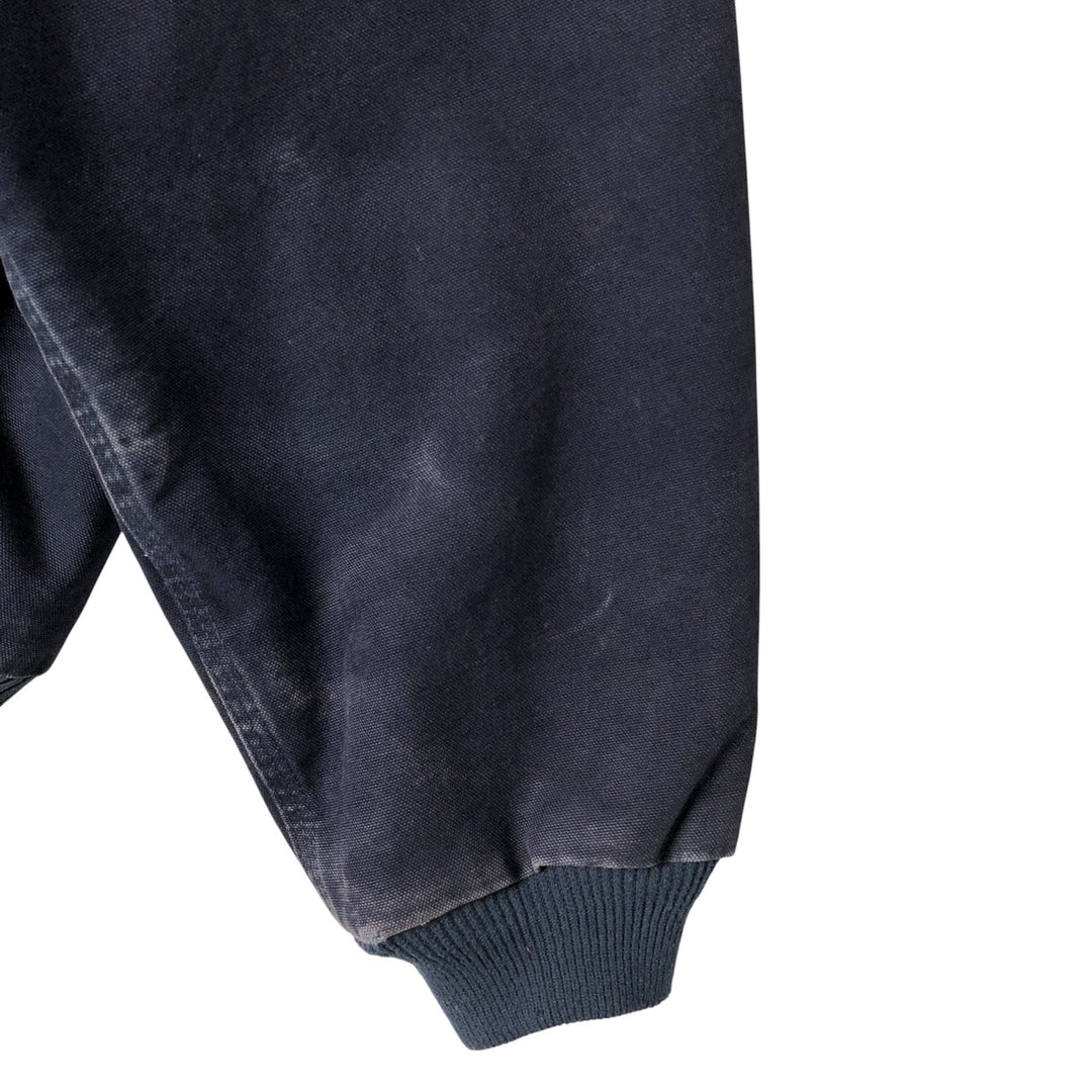 00'S Carhartt Active Jacket Duck Full Zip Hoodie Men's XL cotton navy blue type Vintage Second Hand