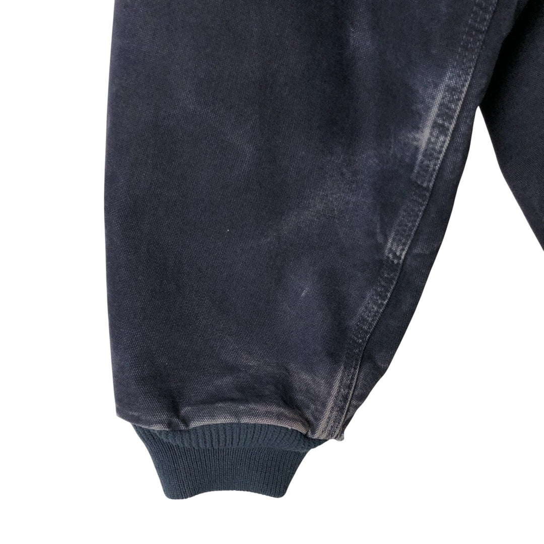 00'S Carhartt Active Jacket Duck Full Zip Hoodie Men's XL cotton navy blue type Vintage Second Hand