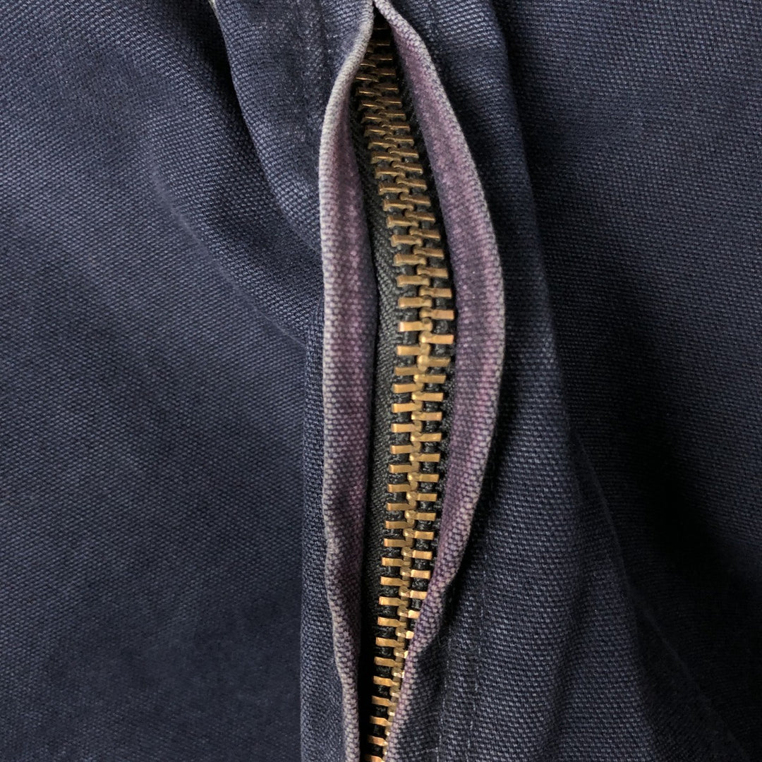 00'S Carhartt Active Jacket Duck Full Zip Hoodie Men's XL cotton navy blue type Vintage Second Hand