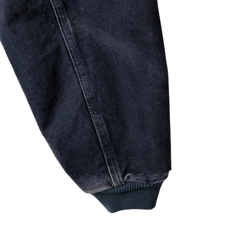 00'S Carhartt Active Jacket Duck Full Zip Hoodie Men's XL cotton navy blue type Vintage Second Hand