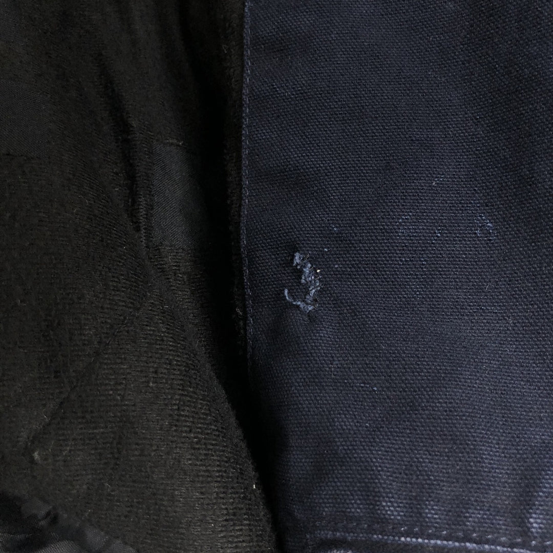 00'S Carhartt Active Jacket Duck Full Zip Hoodie Men's XL cotton navy blue type Vintage Second Hand