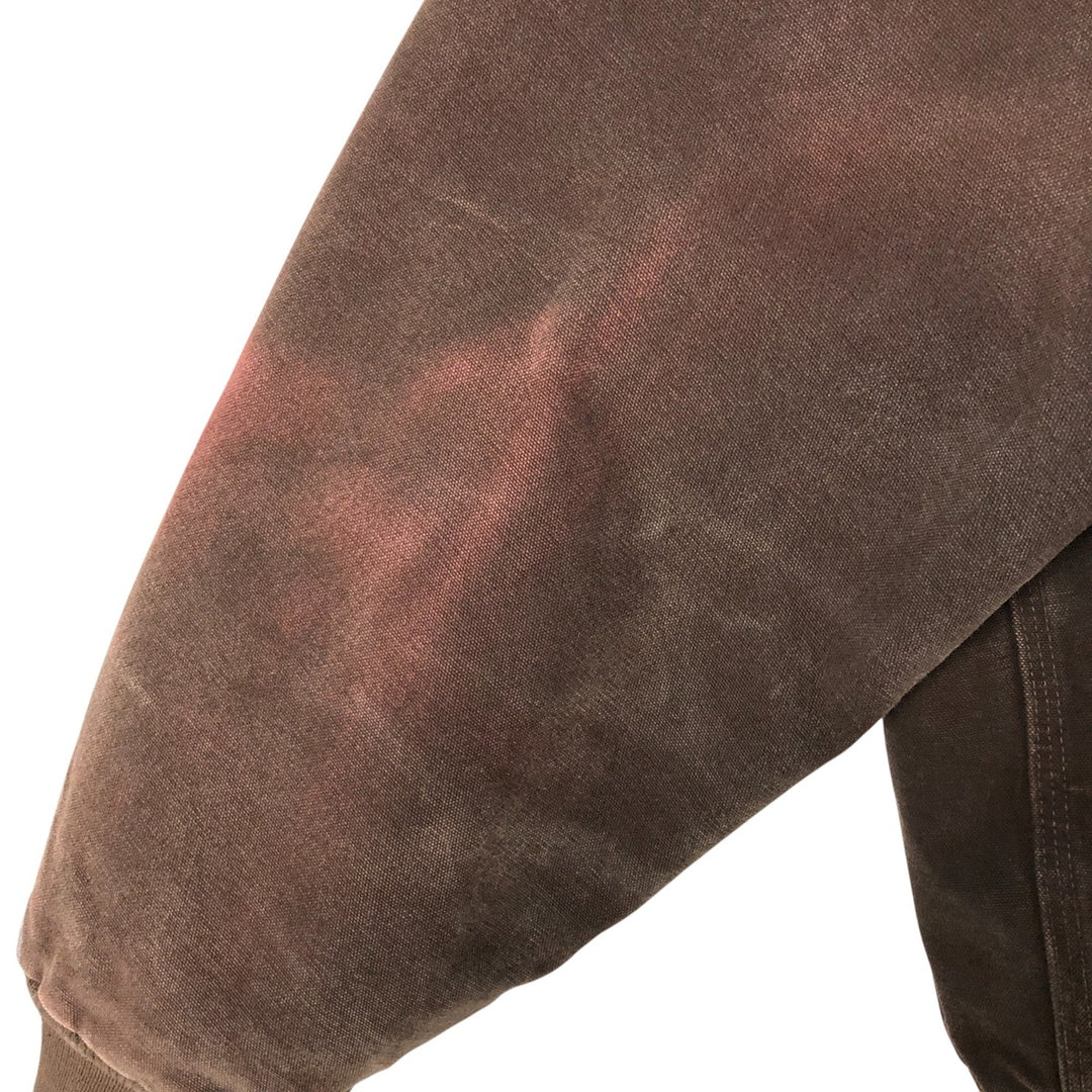 Carhartt Active Jacket Duck Full Zip Hoodie Men's XL cotton brown type Vintage Second Hand