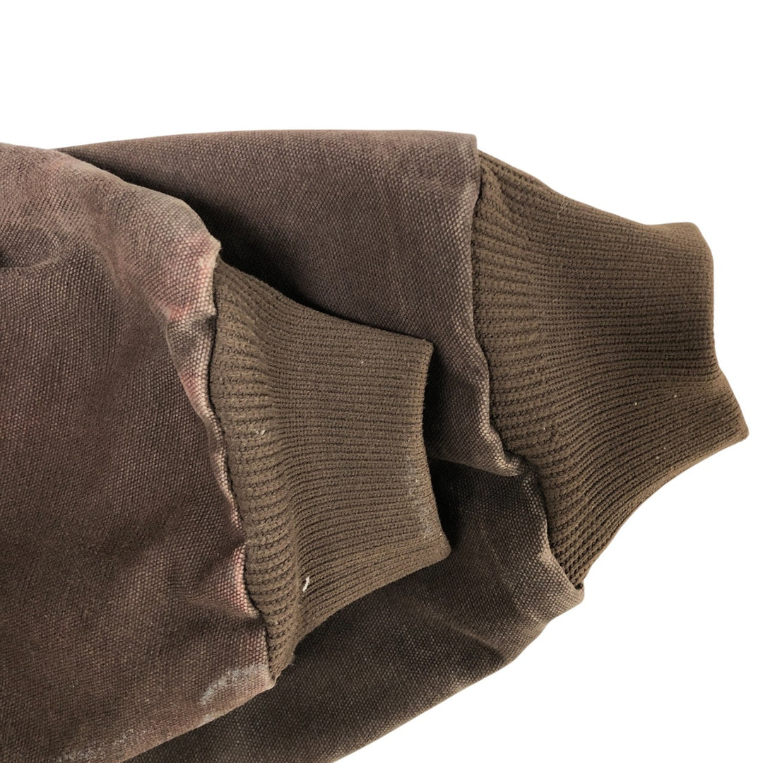 Carhartt Active Jacket Duck Full Zip Hoodie Men's XL cotton brown type Vintage Second Hand