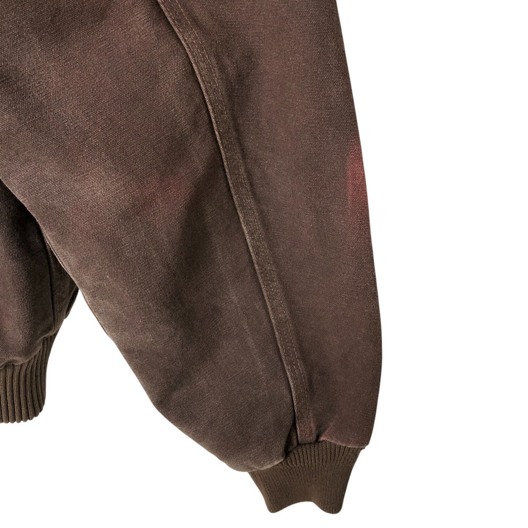 Carhartt Active Jacket Duck Full Zip Hoodie Men's XL cotton brown type Vintage Second Hand