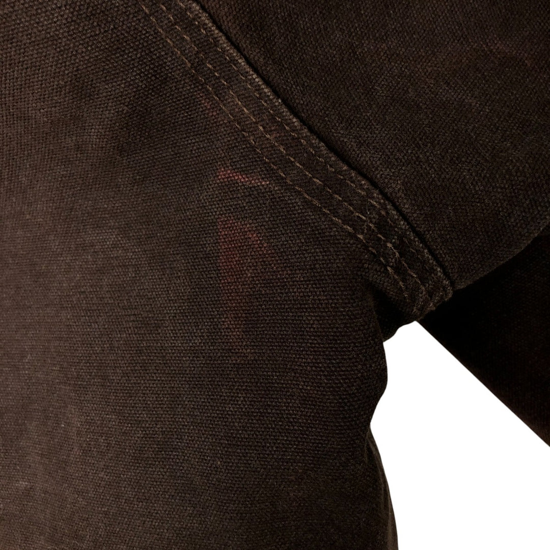 Carhartt Active Jacket Duck Full Zip Hoodie Men's XL cotton brown type Vintage Second Hand