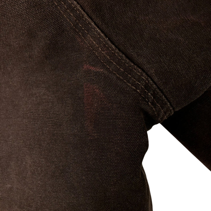 Carhartt Active Jacket Duck Full Zip Hoodie Men's XL cotton brown type Vintage Second Hand