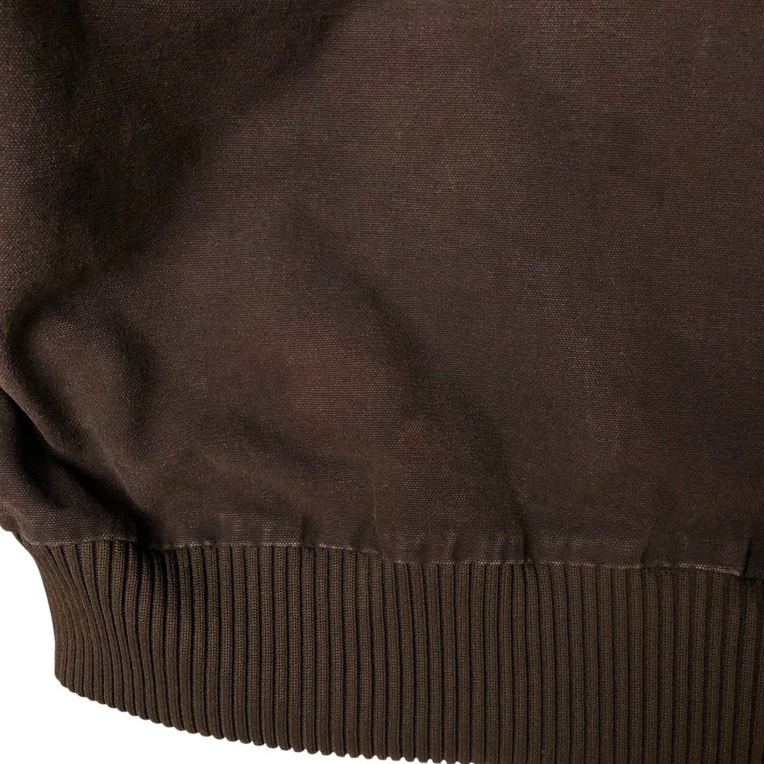 Carhartt Active Jacket Duck Full Zip Hoodie Men's XL cotton brown type Vintage Second Hand