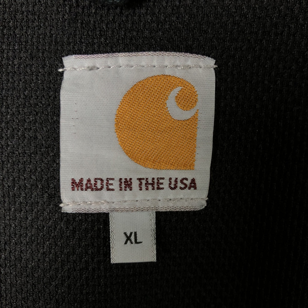 Carhartt Active Jacket Duck Full Zip Parka Made in USA Men's L size cotton black type Vintage Second Hand