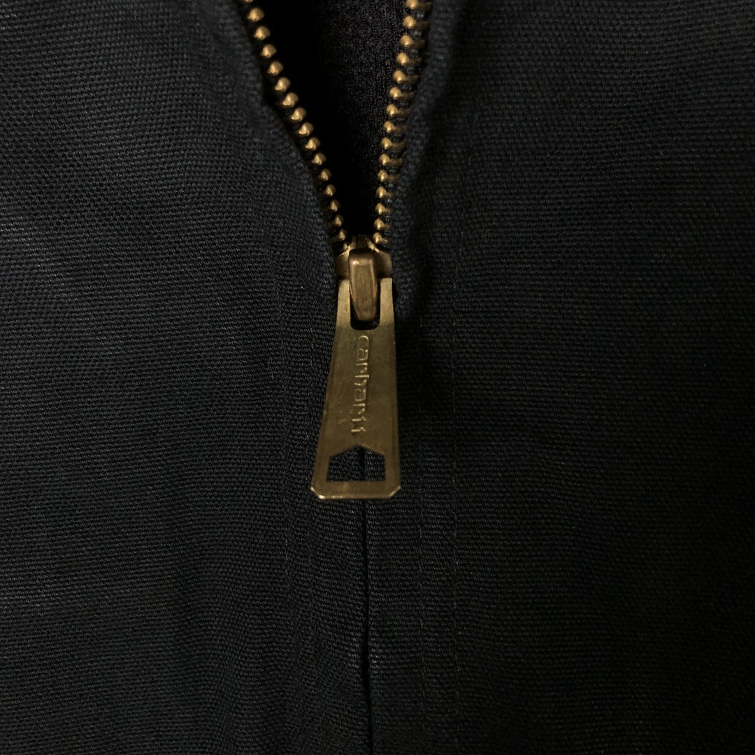 Carhartt Active Jacket Duck Full Zip Parka Made in USA Men's L size cotton black type Vintage Second Hand