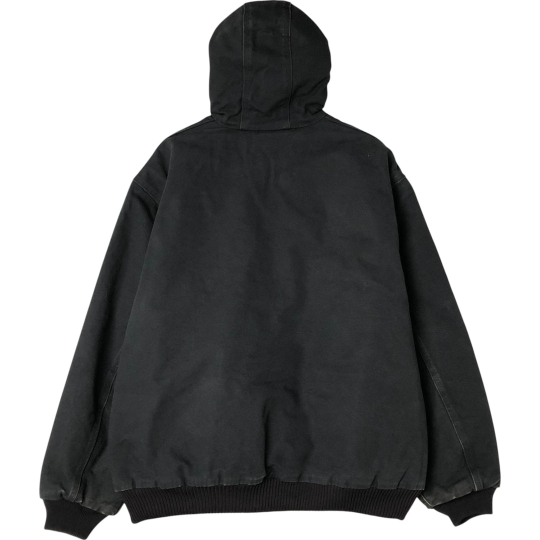 00'S Carhartt Active Jacket Duck Full Zip Parka Made in USA Men's XXL cotton black type Vintage Second Hand