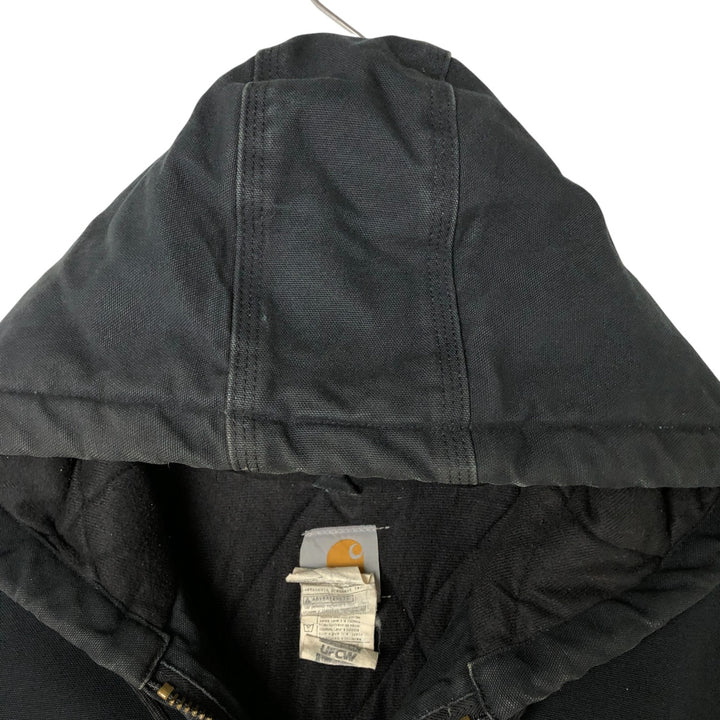 00'S Carhartt Active Jacket Duck Full Zip Parka Made in USA Men's XXL cotton black type Vintage Second Hand