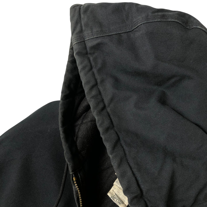 00'S Carhartt Active Jacket Duck Full Zip Parka Made in USA Men's XXL cotton black type Vintage Second Hand