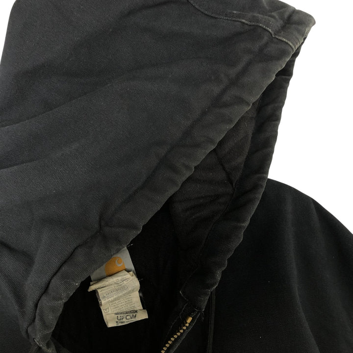 00'S Carhartt Active Jacket Duck Full Zip Parka Made in USA Men's XXL cotton black type Vintage Second Hand