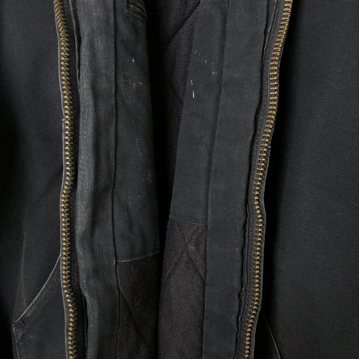 00'S Carhartt Active Jacket Duck Full Zip Parka Made in USA Men's XXL cotton black type Vintage Second Hand