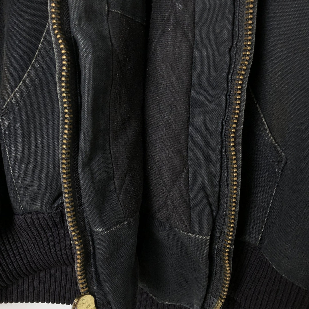 00'S Carhartt Active Jacket Duck Full Zip Parka Made in USA Men's XXL cotton black type Vintage Second Hand