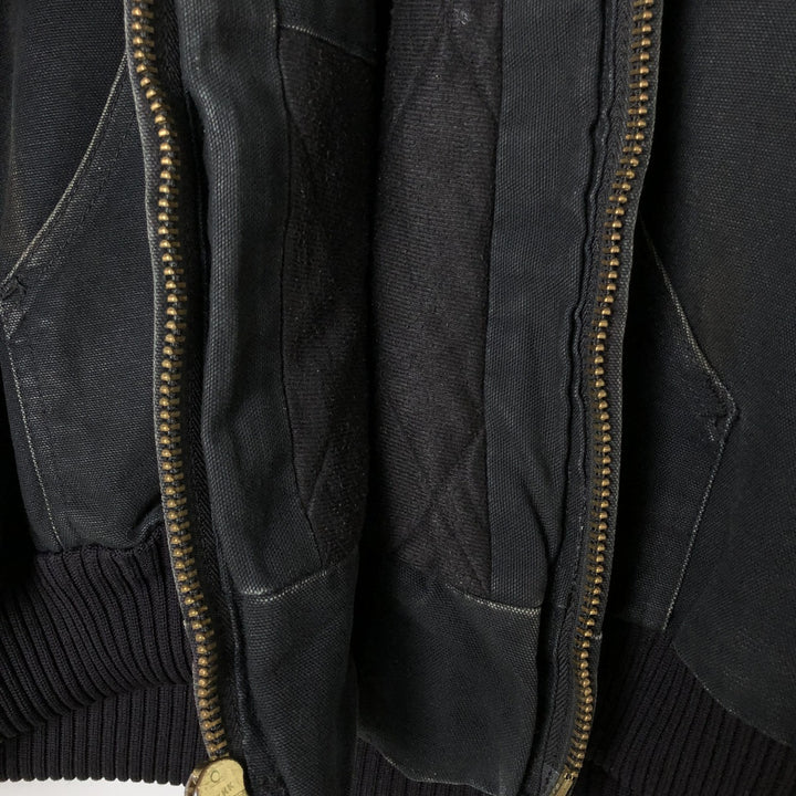 00'S Carhartt Active Jacket Duck Full Zip Parka Made in USA Men's XXL cotton black type Vintage Second Hand