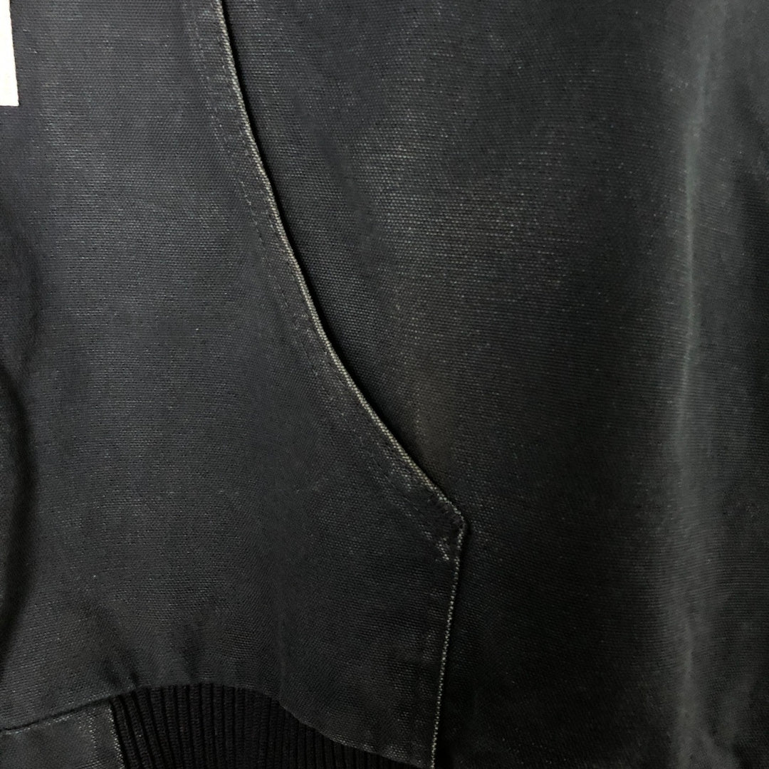 00'S Carhartt Active Jacket Duck Full Zip Parka Made in USA Men's XXL cotton black type Vintage Second Hand