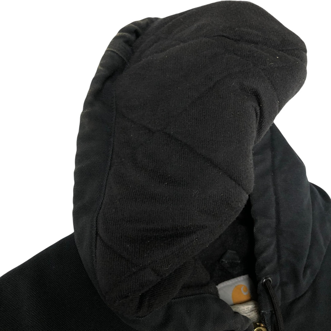 00'S Carhartt Active Jacket Duck Full Zip Parka Made in USA Men's XXL cotton black type Vintage Second Hand