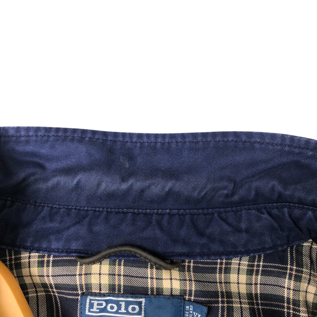 Ralph Lauren POLO by Ralph Lauren Swing Top Sports Jacket Men's XL cotton navy blue type Vintage Second Hand