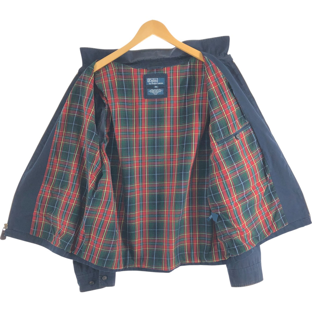 Ralph Lauren POLO by Ralph Lauren Swing Top Sports Jacket Men's XL cotton navy blue type Vintage Second Hand