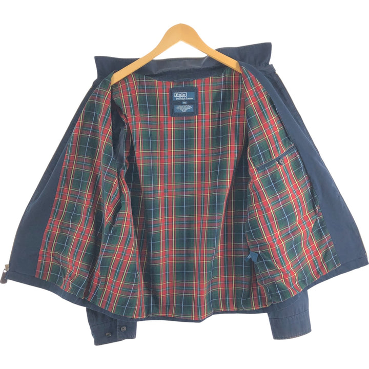 Ralph Lauren POLO by Ralph Lauren Swing Top Sports Jacket Men's XL cotton navy blue type Vintage Second Hand