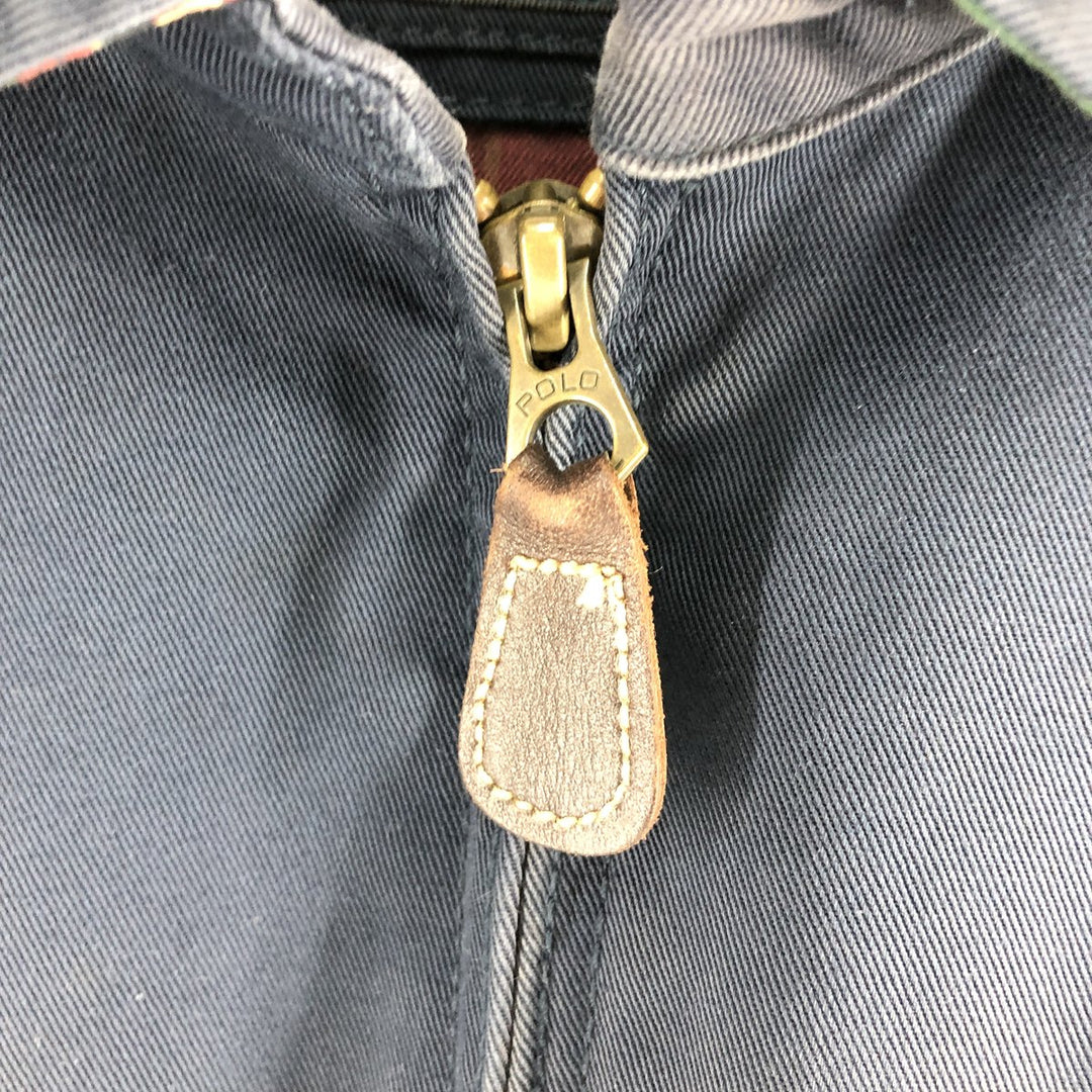 Ralph Lauren POLO by Ralph Lauren Swing Top Sports Jacket Men's XL cotton navy blue type Vintage Second Hand