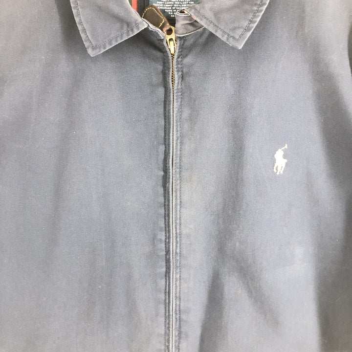 Ralph Lauren POLO by Ralph Lauren Swing Top Sports Jacket Men's XL cotton navy blue type Vintage Second Hand