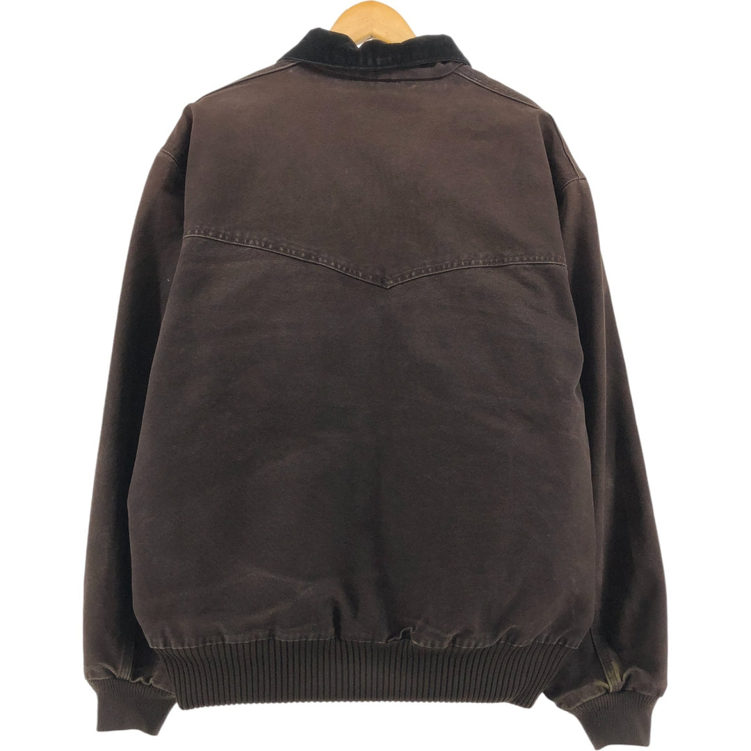 Special price for Carhartt Santa Fe Jacket, Duckwork Blouson, Men's XL size cotton brown type Vintage Second Hand