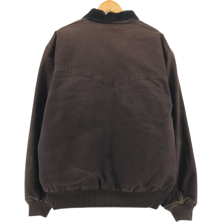 Special price for Carhartt Santa Fe Jacket, Duckwork Blouson, Men's XL size cotton brown type Vintage Second Hand