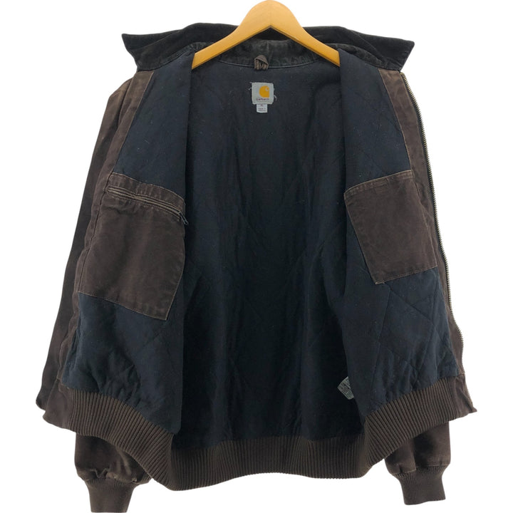 Special price for Carhartt Santa Fe Jacket, Duckwork Blouson, Men's XL size cotton brown type Vintage Second Hand