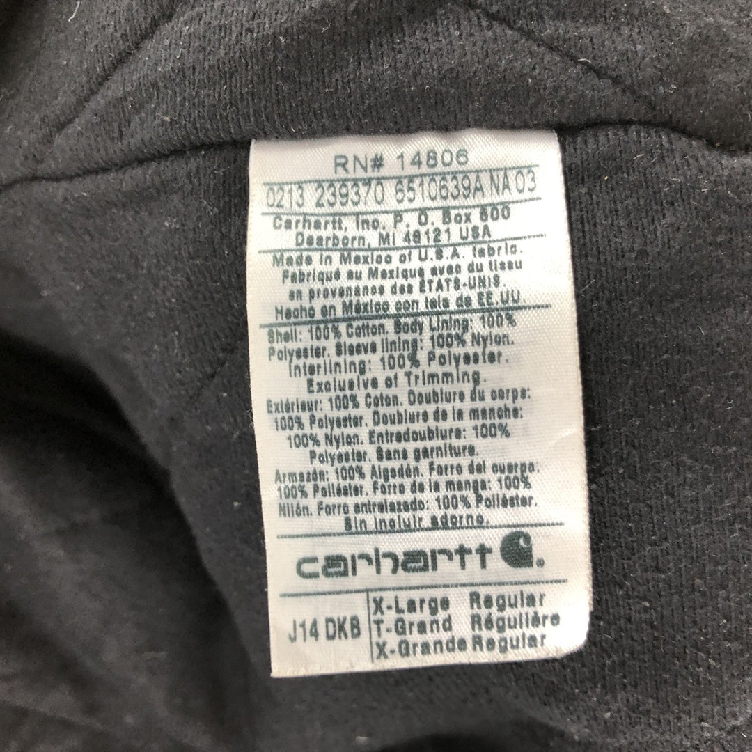 Special price for Carhartt Santa Fe Jacket, Duckwork Blouson, Men's XL size cotton brown type Vintage Second Hand