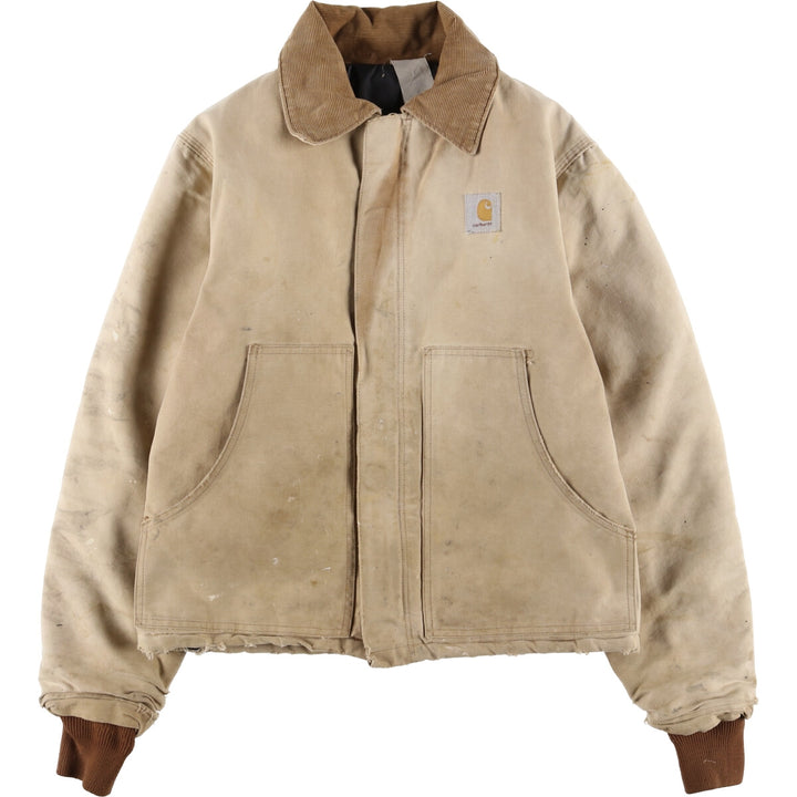 Carhartt Traditional Jacket Duck Work Jacket Men's L size unclear Beige type Vintage Second Hand