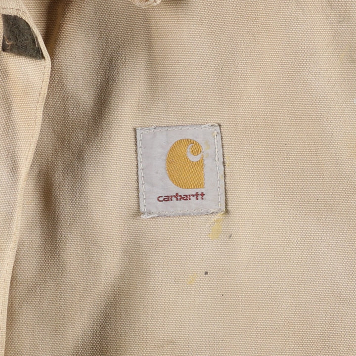 Carhartt Traditional Jacket Duck Work Jacket Men's L size unclear Beige type Vintage Second Hand