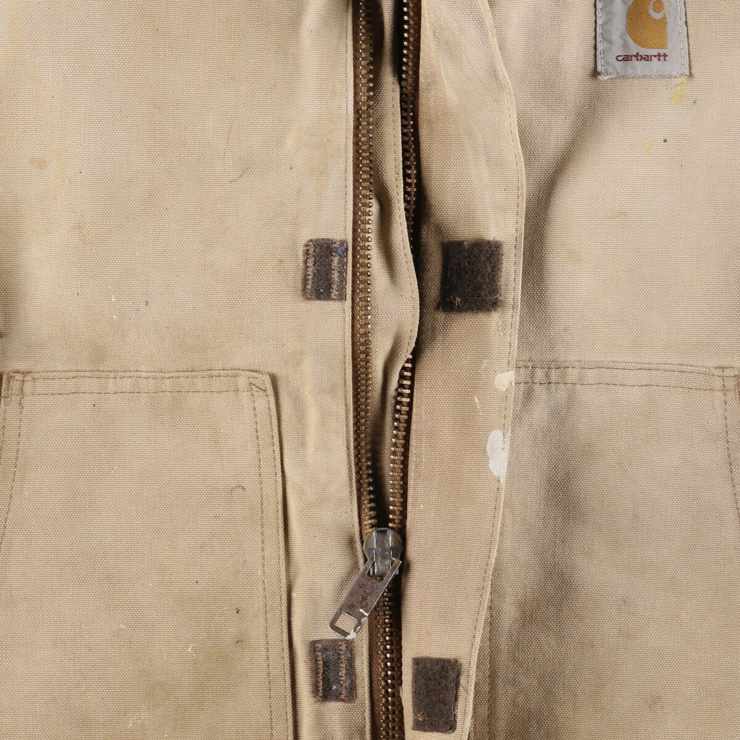Carhartt Traditional Jacket Duck Work Jacket Men's L size unclear Beige type Vintage Second Hand