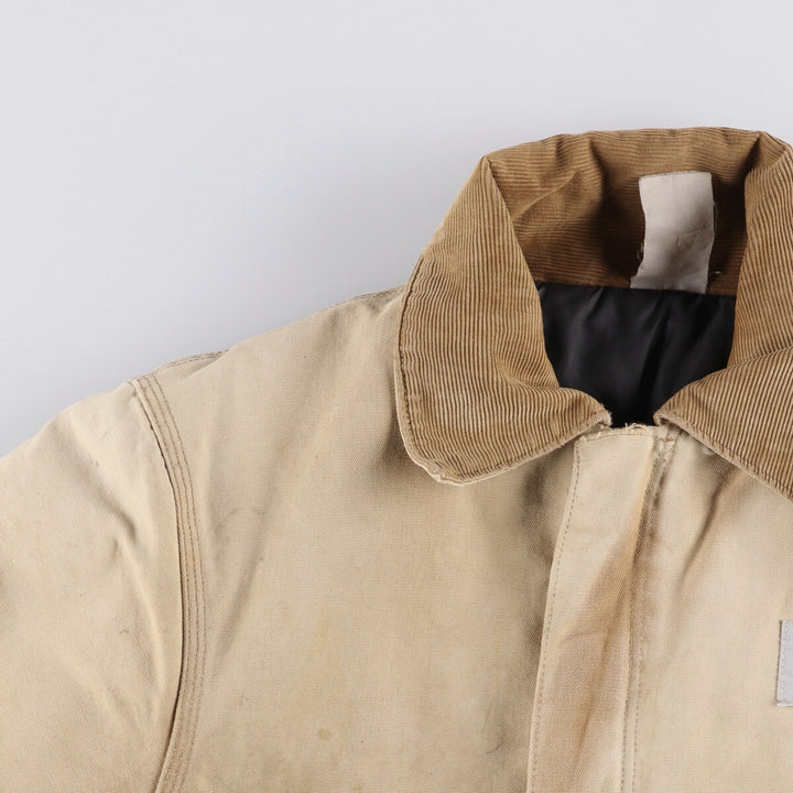 Carhartt Traditional Jacket Duck Work Jacket Men's L size unclear Beige type Vintage Second Hand