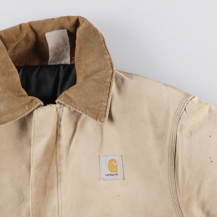 Carhartt Traditional Jacket Duck Work Jacket Men's L size unclear Beige type Vintage Second Hand