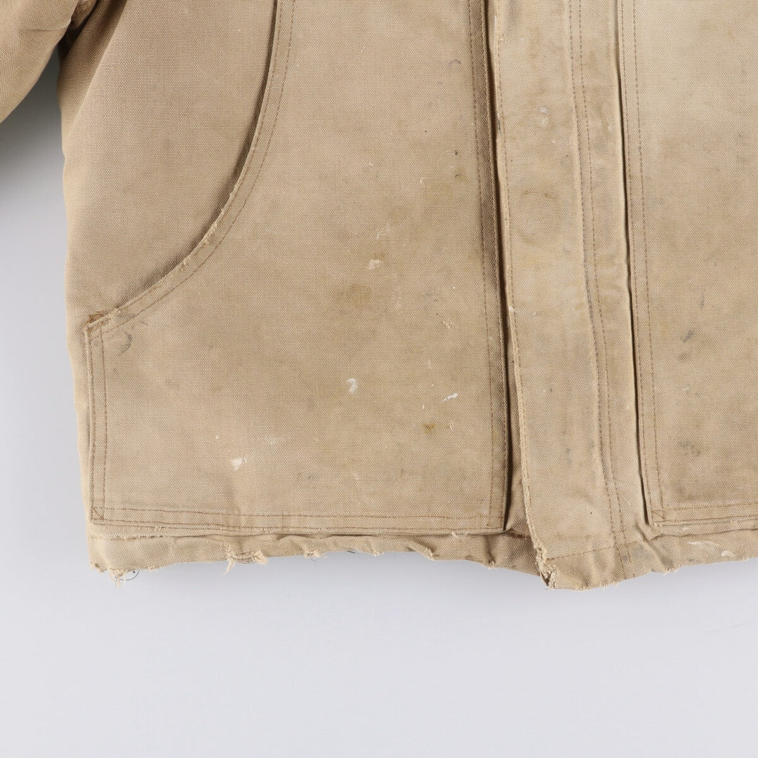 Carhartt Traditional Jacket Duck Work Jacket Men's L size unclear Beige type Vintage Second Hand