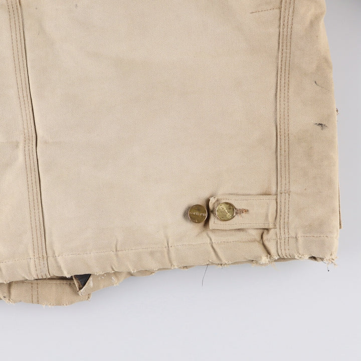 Carhartt Traditional Jacket Duck Work Jacket Men's L size unclear Beige type Vintage Second Hand