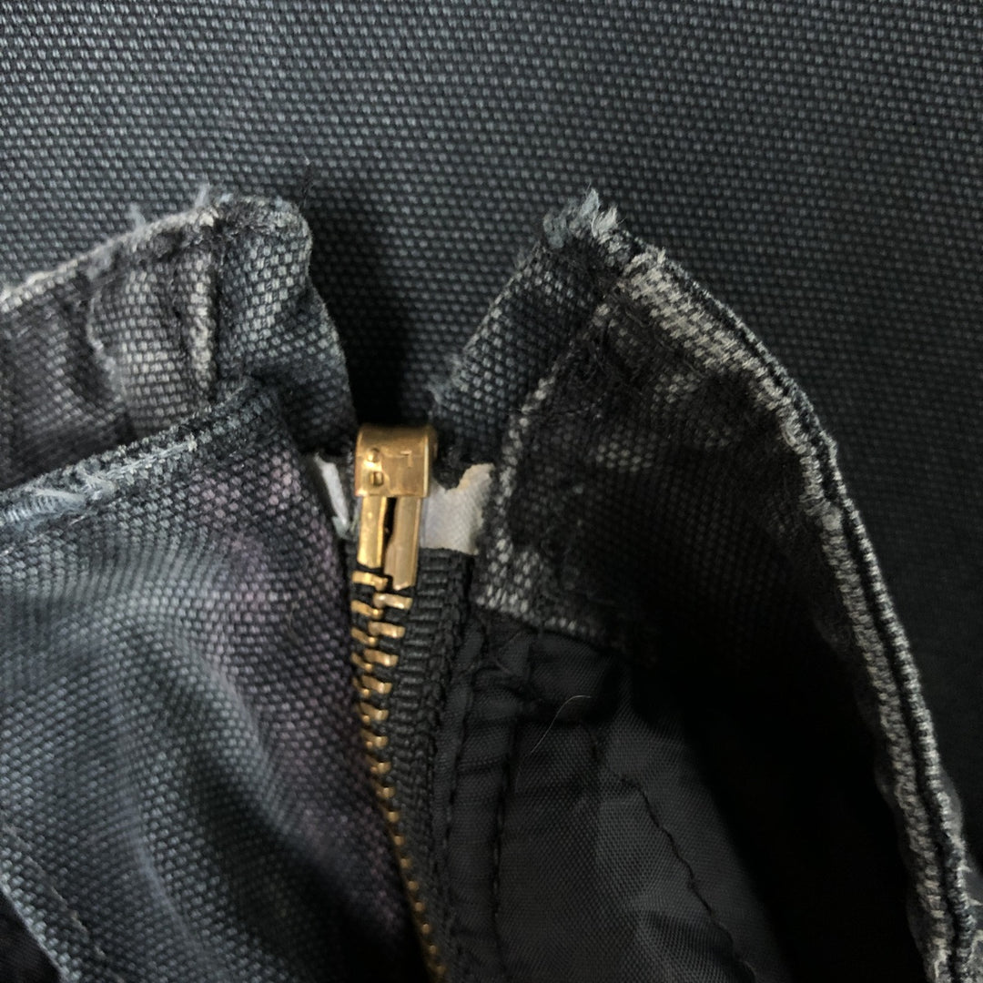 Carhartt Active Jacket Duck Full Zip Hoodie Men's XXL cotton black type Vintage Second Hand