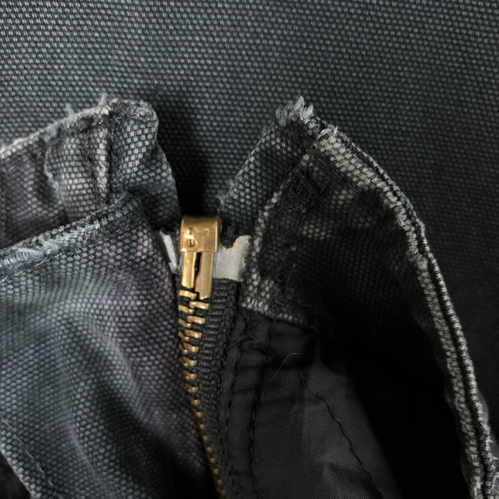 Carhartt Active Jacket Duck Full Zip Hoodie Men's XXL cotton black type Vintage Second Hand