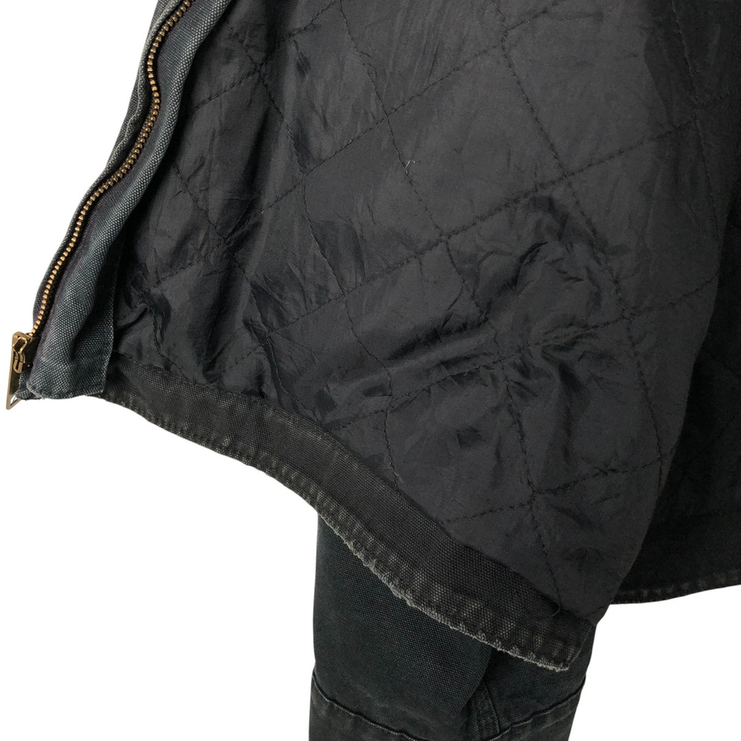 Carhartt Active Jacket Duck Full Zip Hoodie Men's XXL cotton black type Vintage Second Hand