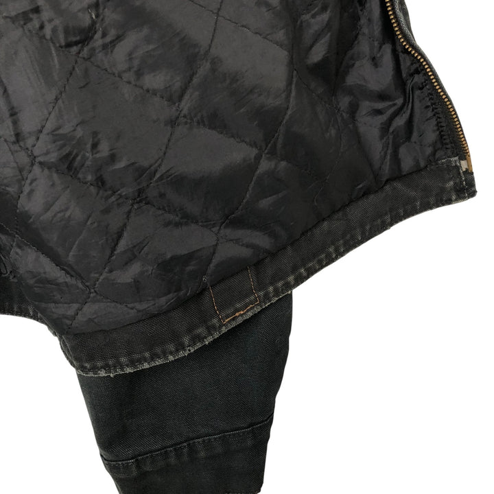 Carhartt Active Jacket Duck Full Zip Hoodie Men's XXL cotton black type Vintage Second Hand