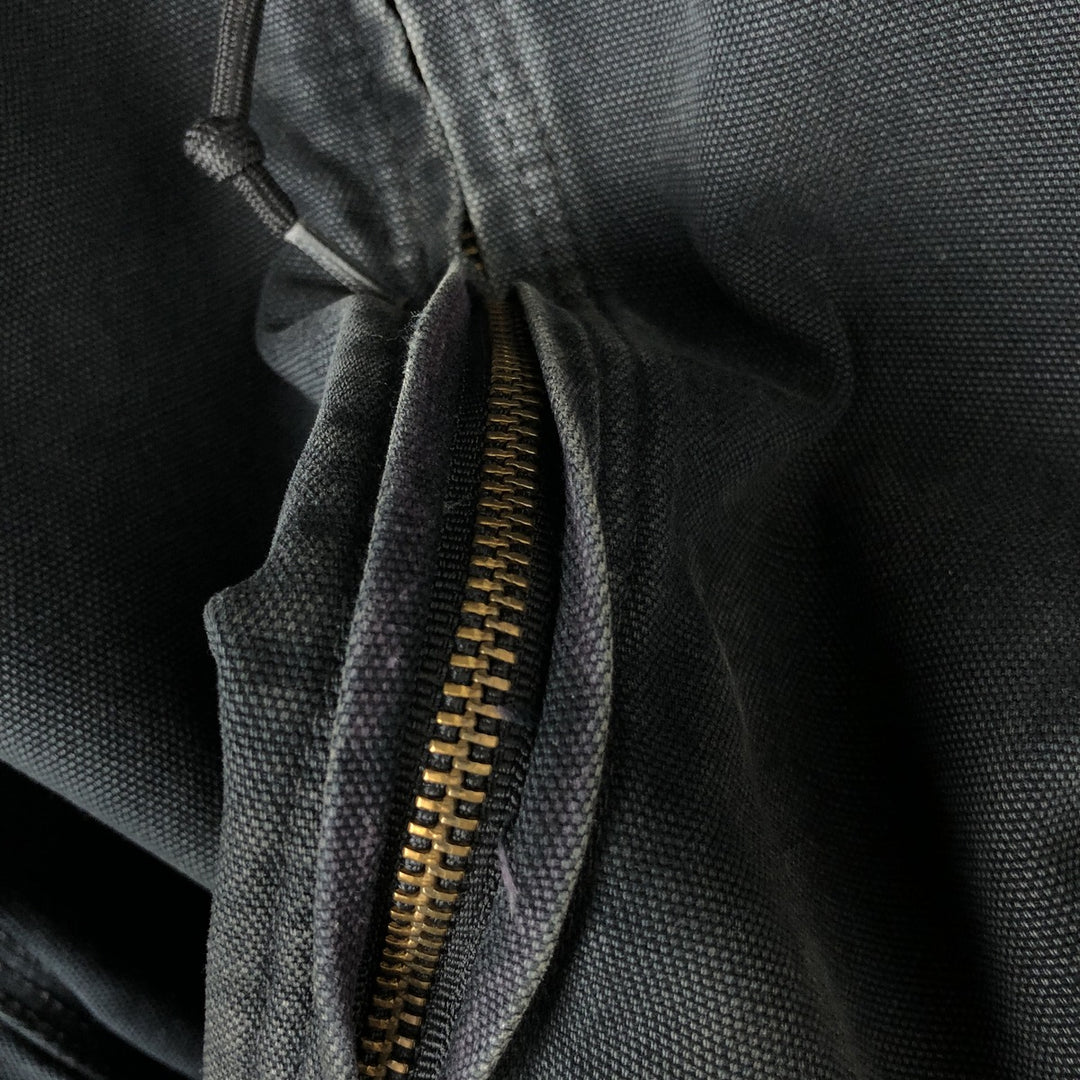 Carhartt Active Jacket Duck Full Zip Hoodie Men's XXL cotton black type Vintage Second Hand