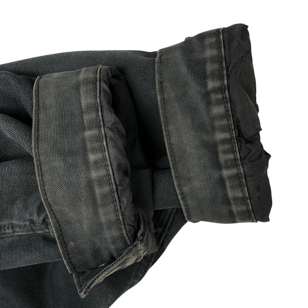 Carhartt Active Jacket Duck Full Zip Hoodie Men's XXL cotton black type Vintage Second Hand