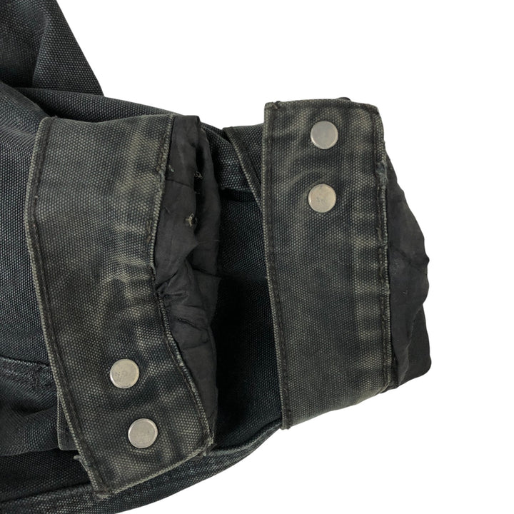 Carhartt Active Jacket Duck Full Zip Hoodie Men's XXL cotton black type Vintage Second Hand