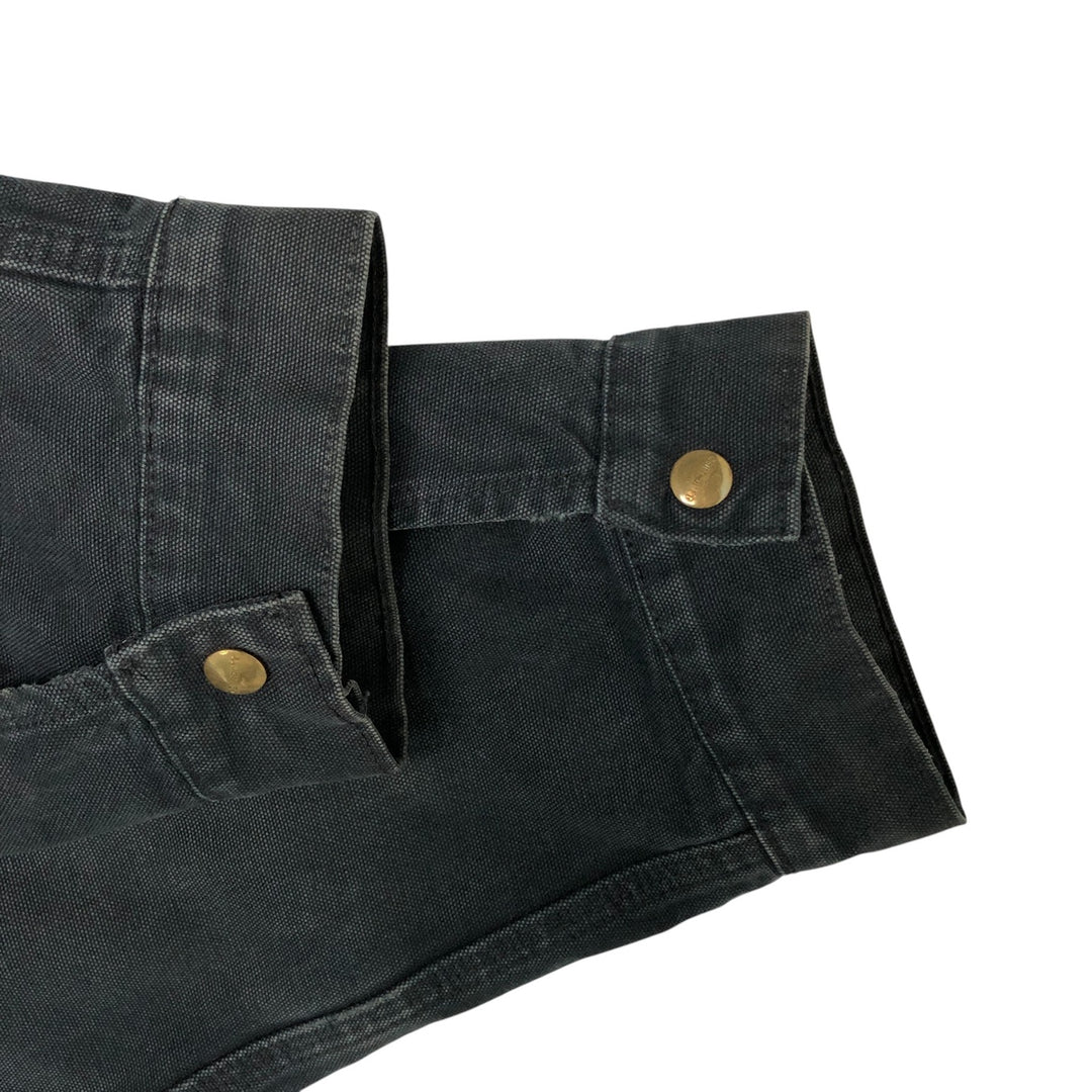 Carhartt Active Jacket Duck Full Zip Hoodie Men's XXL cotton black type Vintage Second Hand